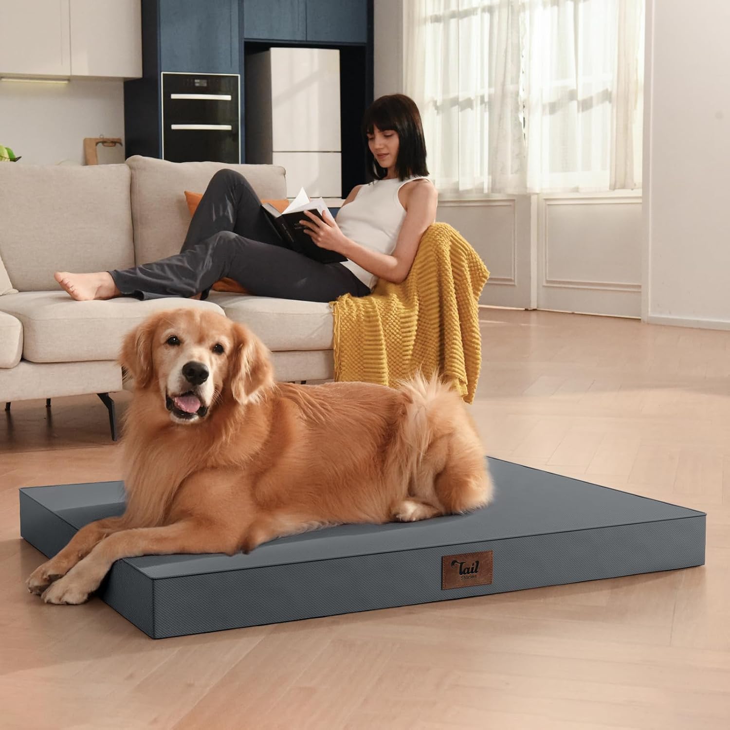 Waterproof Orthopedic Outdoor Dog Bed XL for Extra Large Dogs - Image 4