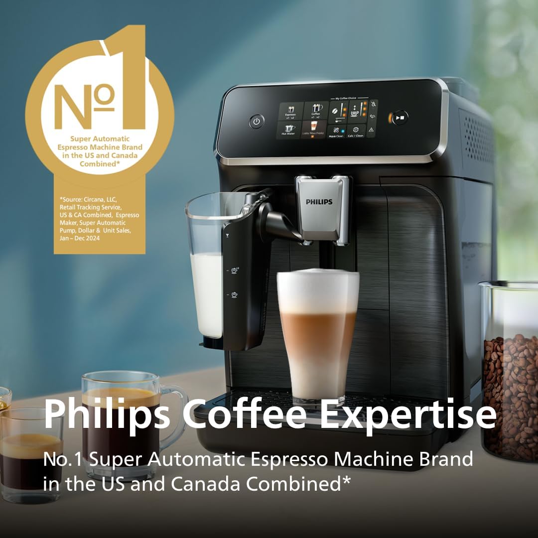 PHILIPS 3300 Series Fully Automatic Espresso Machine, LatteGo Milk System - Image 7