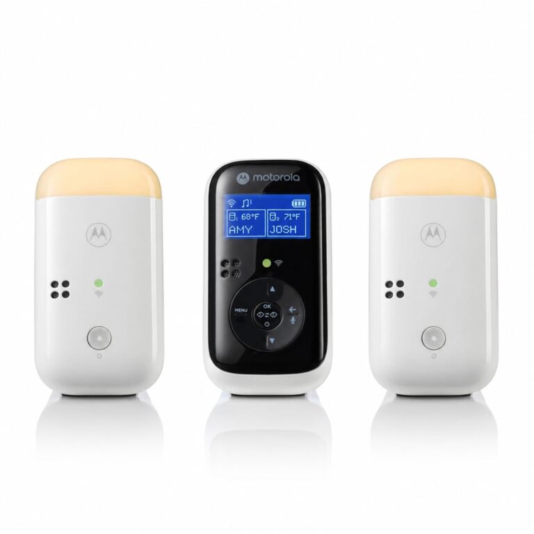 Motorola Nursery Dual Room Audio Baby Monitor, No WiFi, 2-Way Talk, Night Light, 1500ft Range, Portable Audio Only with Parent Unit & 2 Monitors, PIP15