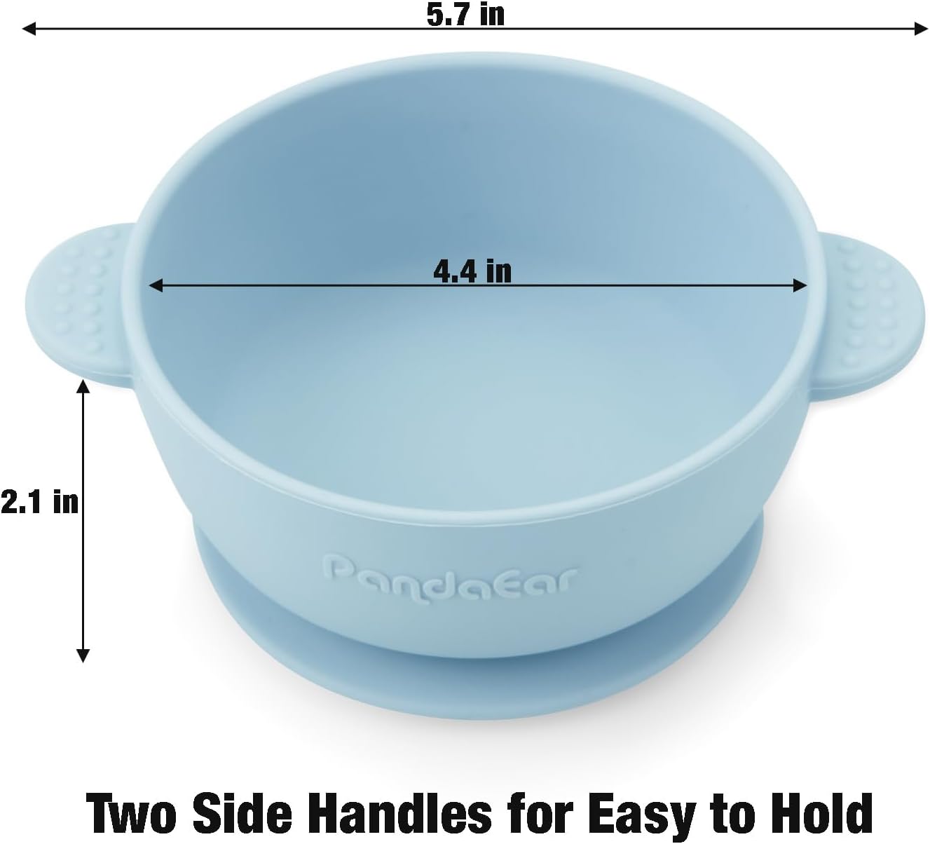 PandaEar 3 Pack Baby Bowls with Suction| Stay Put Silicone Food Bowl for Babies Kids Toddlers Infants| Food Grade Soft Safe BPA-Free Silicone (Multi-Color) - Image 4