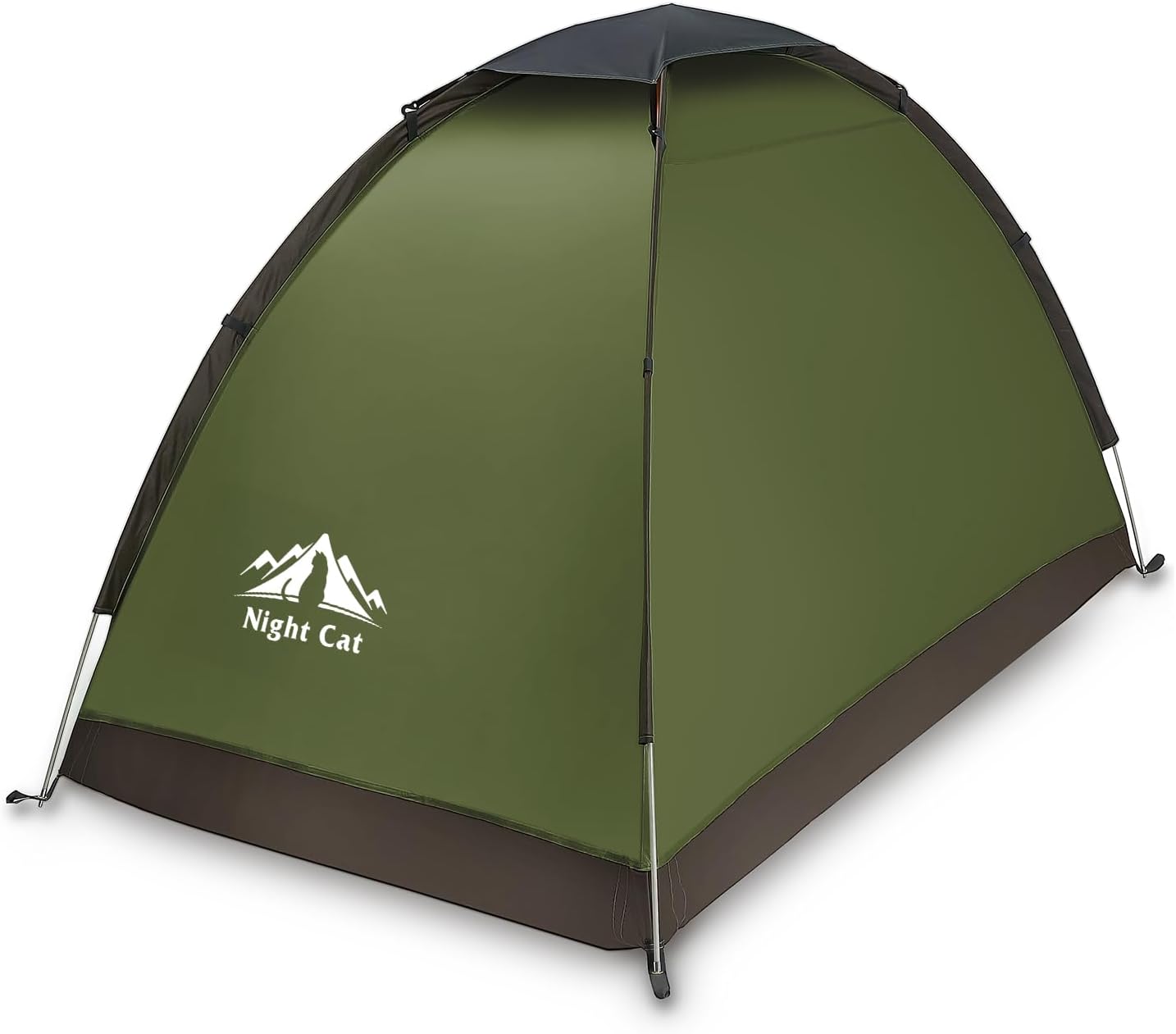 Night Cat Backpacking Tent for One 1 to 2 Persons Lightweight Waterproof Camping Hiking Tent for Adults Kids Scouts Easy Setup Single Layer 2.2x1.2m - Image 7