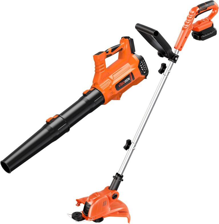 5 Speed Modes Cordless Leaf Blower & 12In String Trimmer Bundle