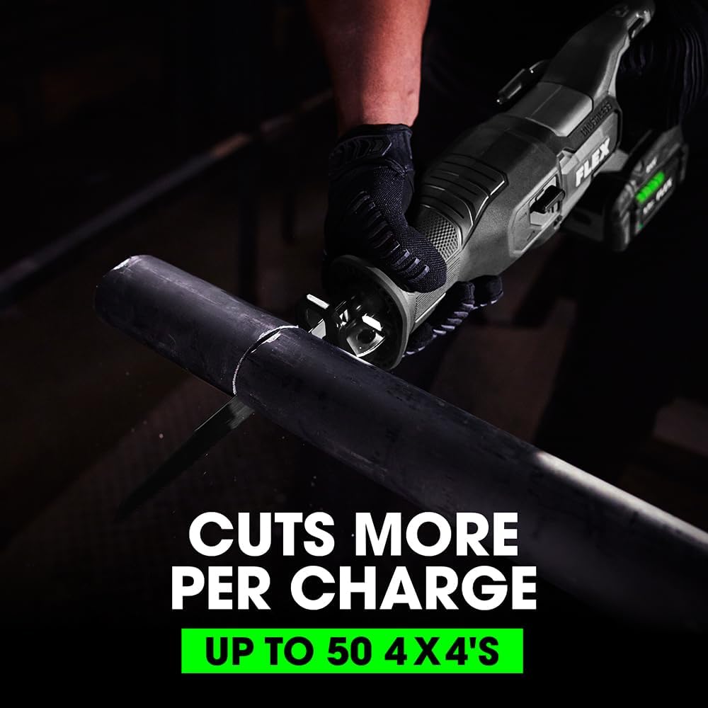 FLEX 24V Brushless Cordless 6-Tool Combo Kit: Hammer Drill, Hex Impact Driver, Circular Saw, Multi-Tool, Reciprocating Saw, Work Light with 2.5Ah, 5.0Ah Lithium Batteries and 160W Charger - FXM601-2B - Image 5