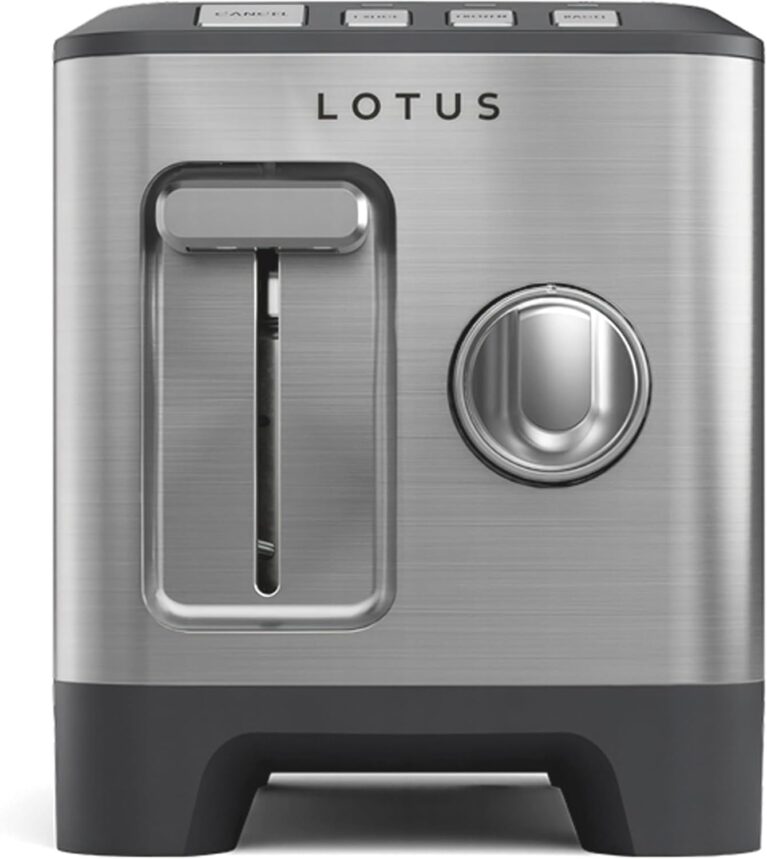 Lotus Toaster, 2-Slice Toaster with Bagel Function and 7-Setting Shade Selector, The Two Slice, 900 Watts, Stainless Steel, Professional Series, LTSTR502