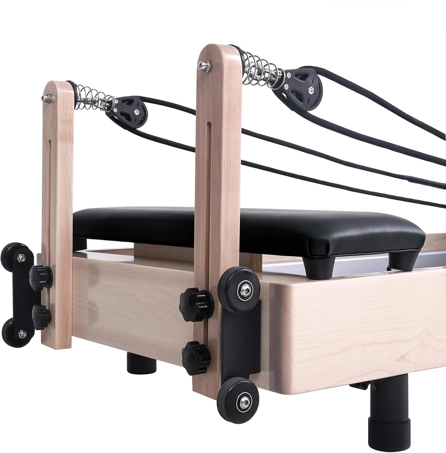 Pilates Reformer Bed,Quick-Assembly Studio Grade Pilates Machine for Gym and Home,Maple Wood Pilates Equipment with Reformer Accessories - Image 6