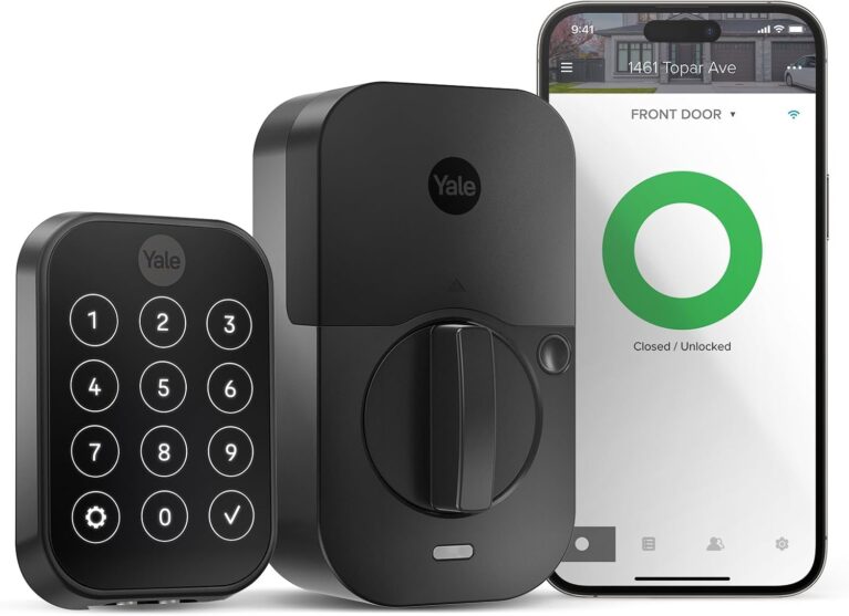 Yale Assure Lock 2 Touchscreen Keypad Deadbolt with Wi-Fi, Black Suede