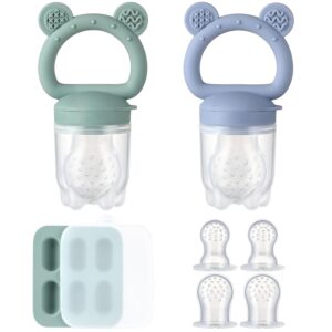 2 Pack Silicone Baby Fruit Feeder w...