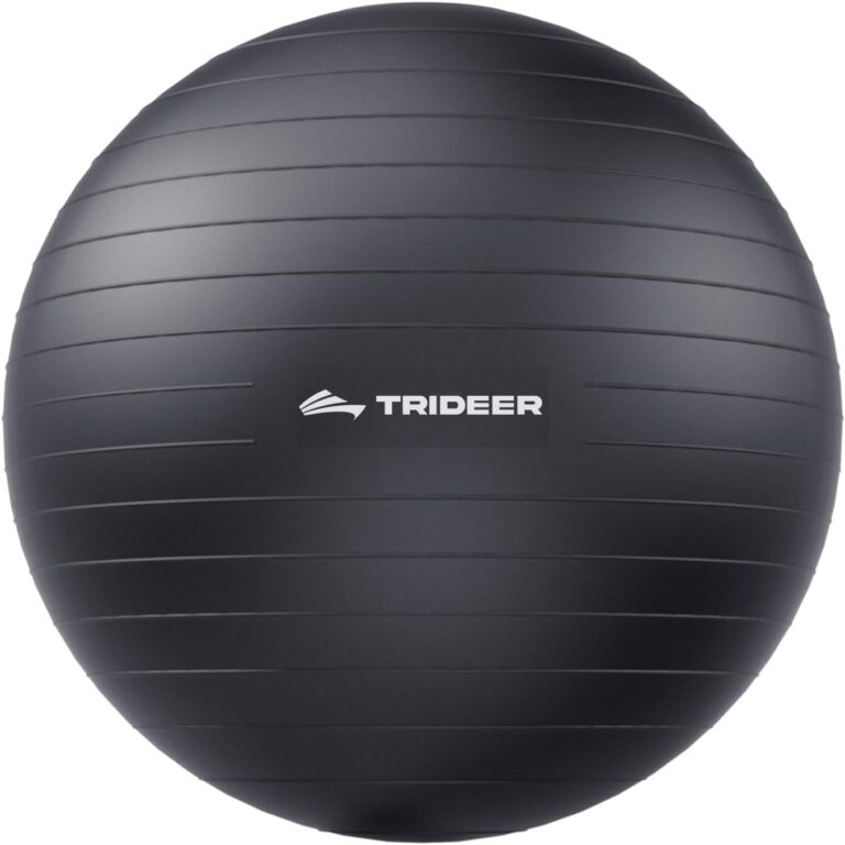 Trideer Yoga Ball for Exercise, Pregnancy, Physical Therapy, Pump Included