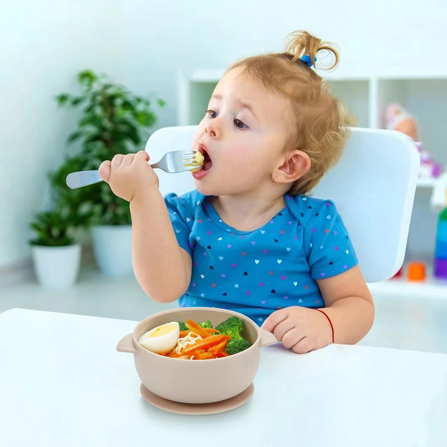 PandaEar 3 Pack Baby Bowls with Suction| Stay Put Silicone Food Bowl for Babies Kids Toddlers Infants| Food Grade Soft Safe BPA-Free Silicone (Multi-Color) - Image 2