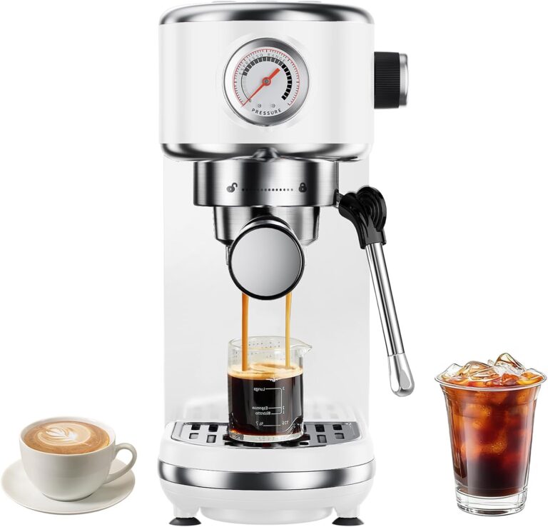 atatix Espresso Machine with Milk Frother, 20 Bar Pressure Espresso Maker