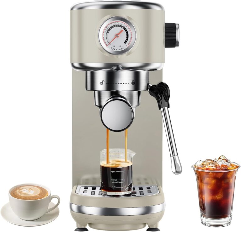 atatix Espresso Machine with Milk Frother, 20 Bar Pressure Espresso Maker