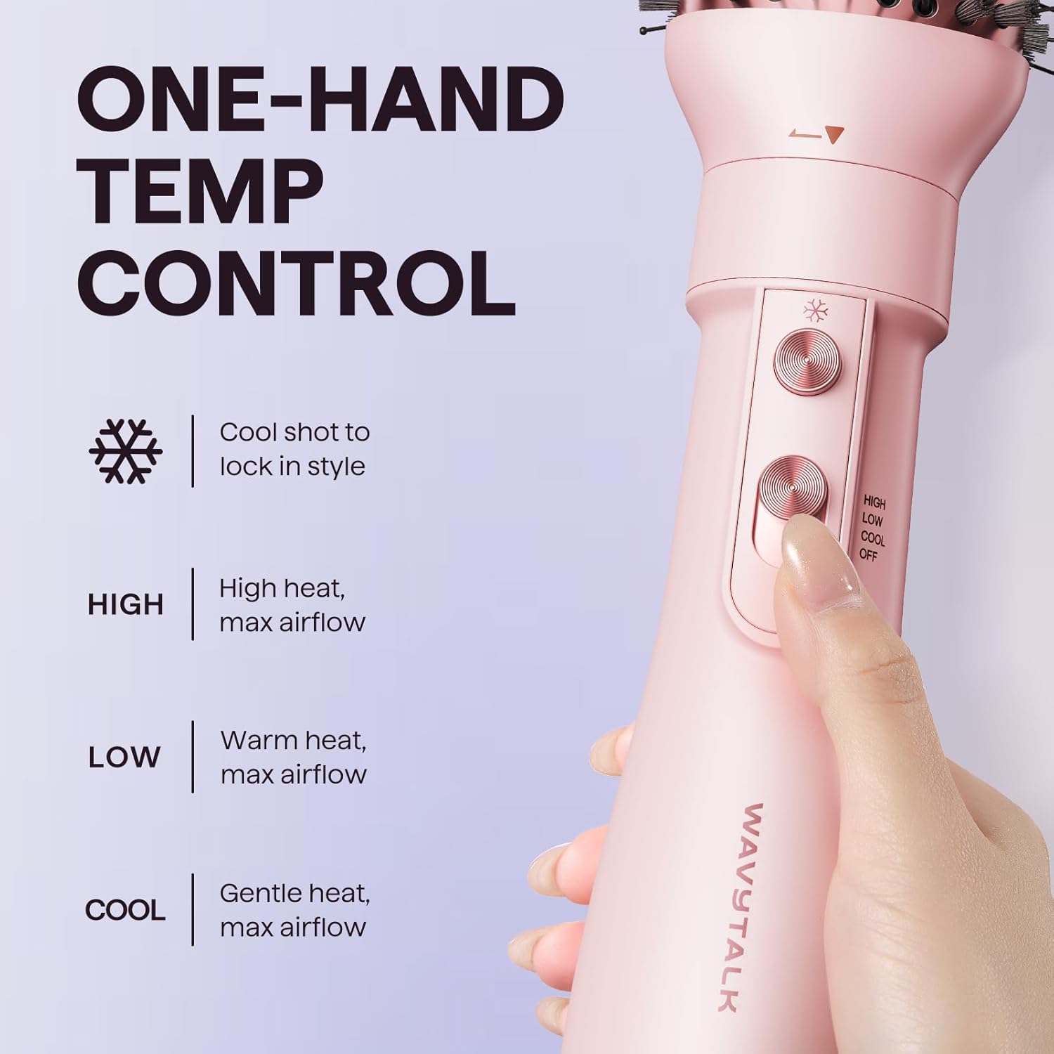 Blow Dryer Brush Set, Wavytalk Air Sculpt 5-in-1 Hot Air Brush Set - Image 5