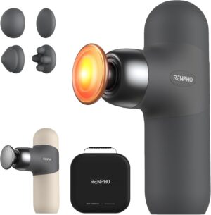 RENPHO Mini Thermal Massage Gun wit...