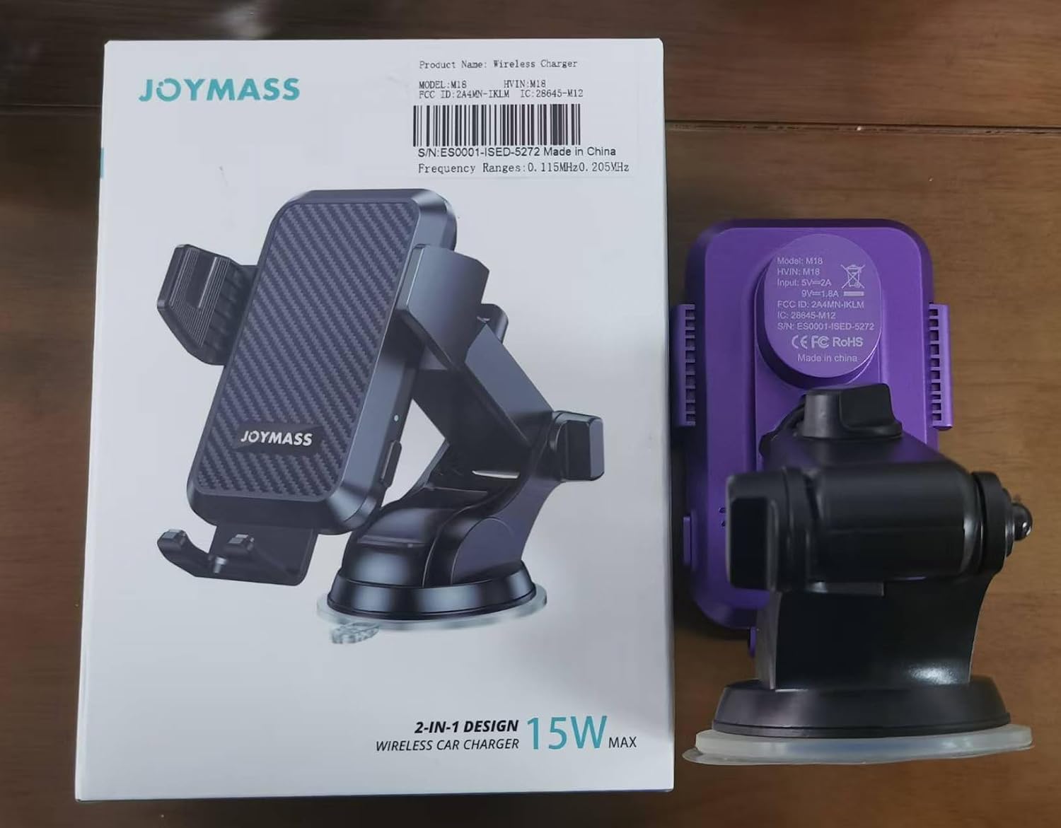 JOYMASS Wireless Car Charger, Phone Holders for Your Car, 15W Auto Clamping Phone Mount Car Accessories for iPhone 16 15 14 13 12 Mini Pro Max, Samsung Galaxy S24 Ultra S23 S22+ Note 20, etc - Purple - Image 8