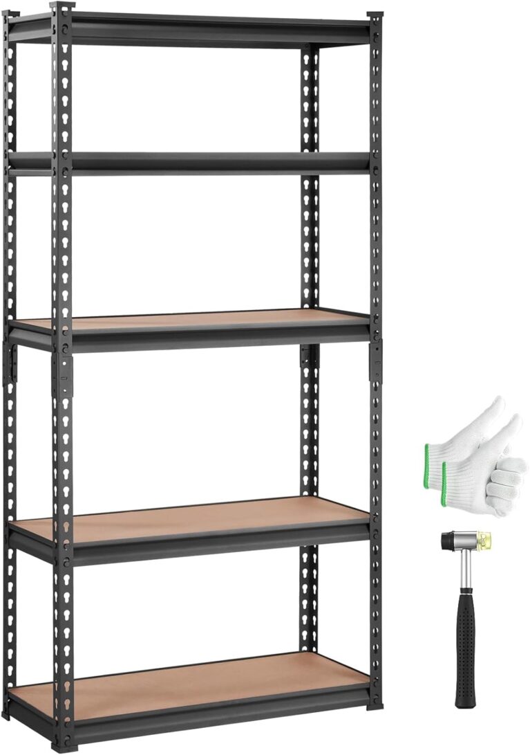 VEVOR Storage Shelves 5-Tier Adjustable 2000 lbs 30"x12"x60" Shelving Unit