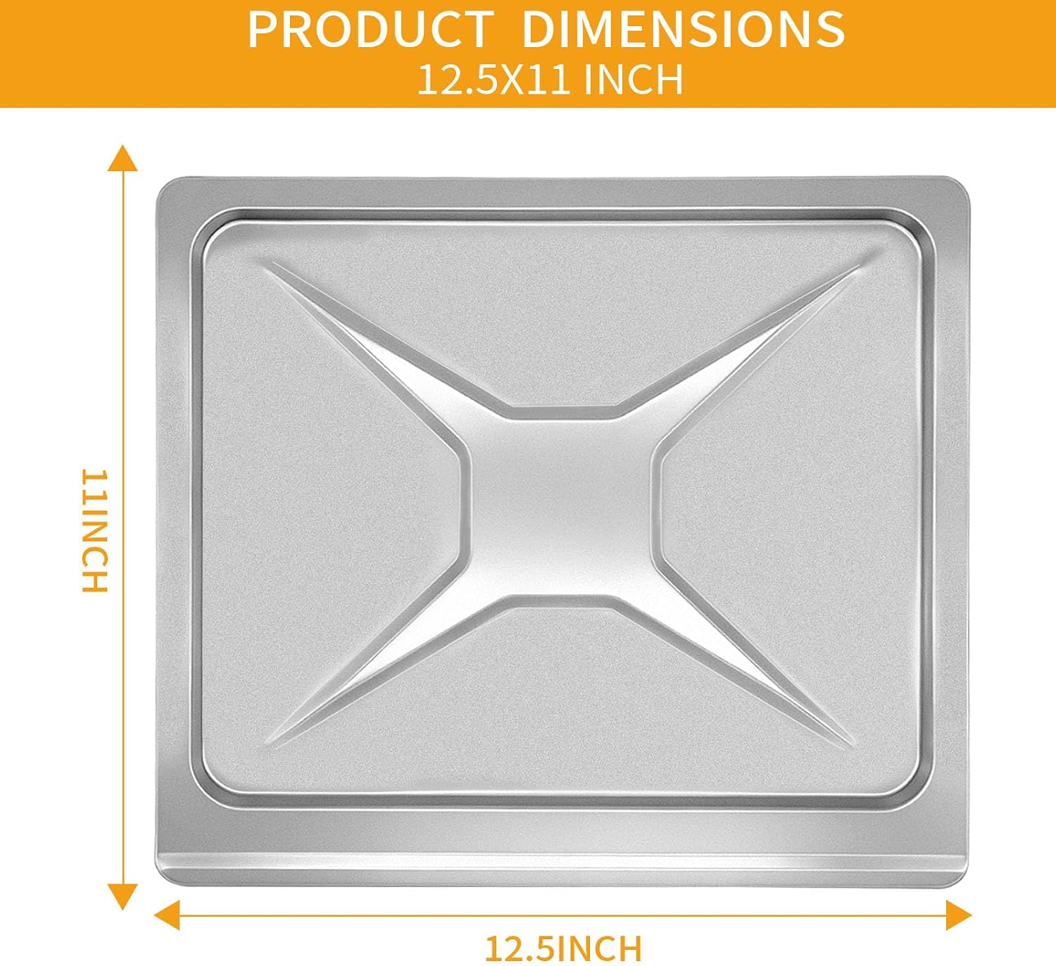 Air Fryer Drip Pan for Kalorik MAXX 26 Quart Air Fryer Oven Combo, 12.5×11×0.3 IN Crumb Bottom Tray 10 in 1 Countertop Toaster Oven Replacement Parts Accessories, Premium Steel, Dishwasher Safe - Image 2