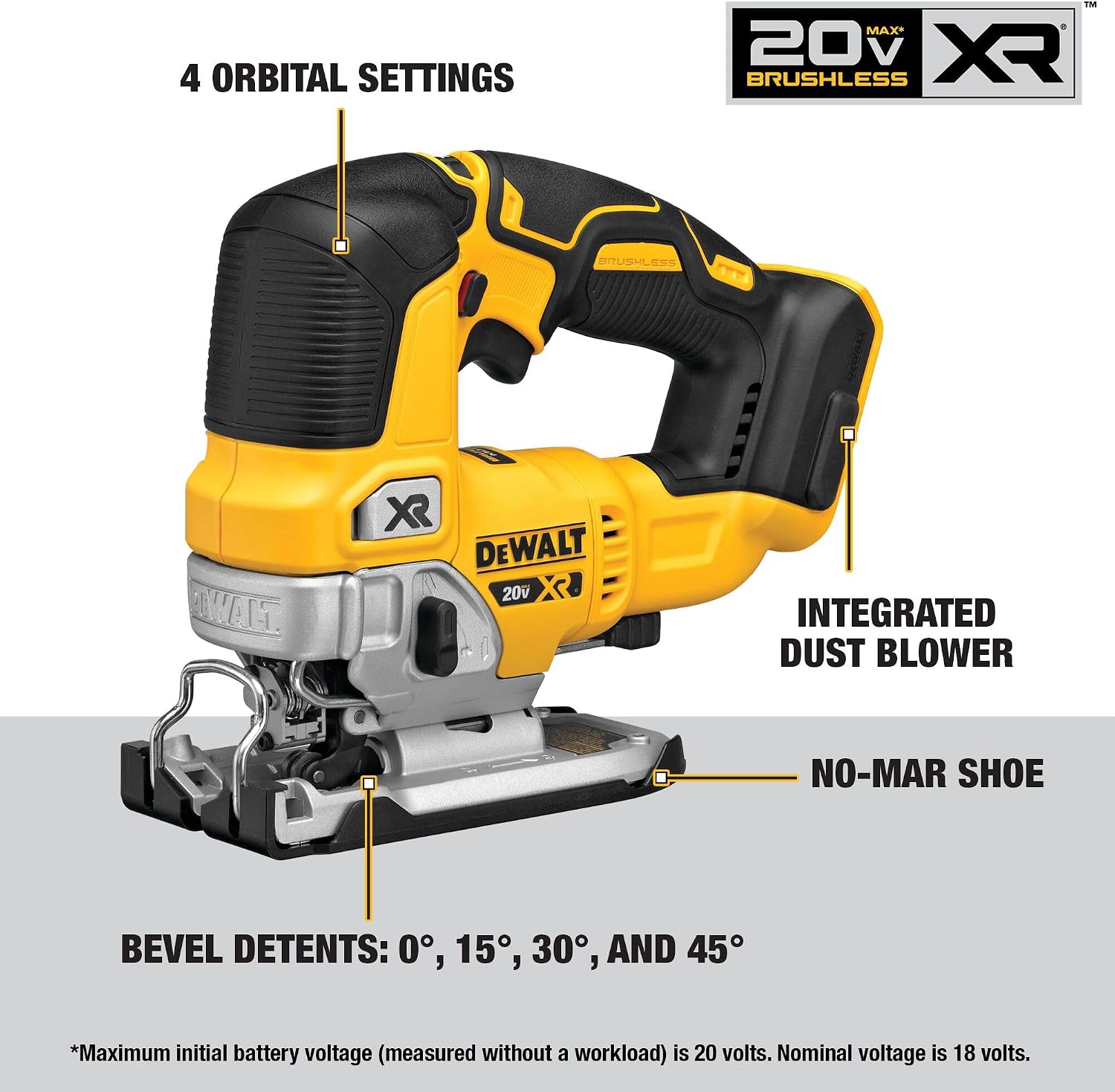DEWALT 20V MAX 7-Tool Combo Kit, Includes Cordless Drill, Impact Driver, Reciprocating Saw, Circular Saw, Oscillating Tool, Random Orbital Sander, Jigsaw, 5Ah Battery and Charger (DCK751P1) - Image 7