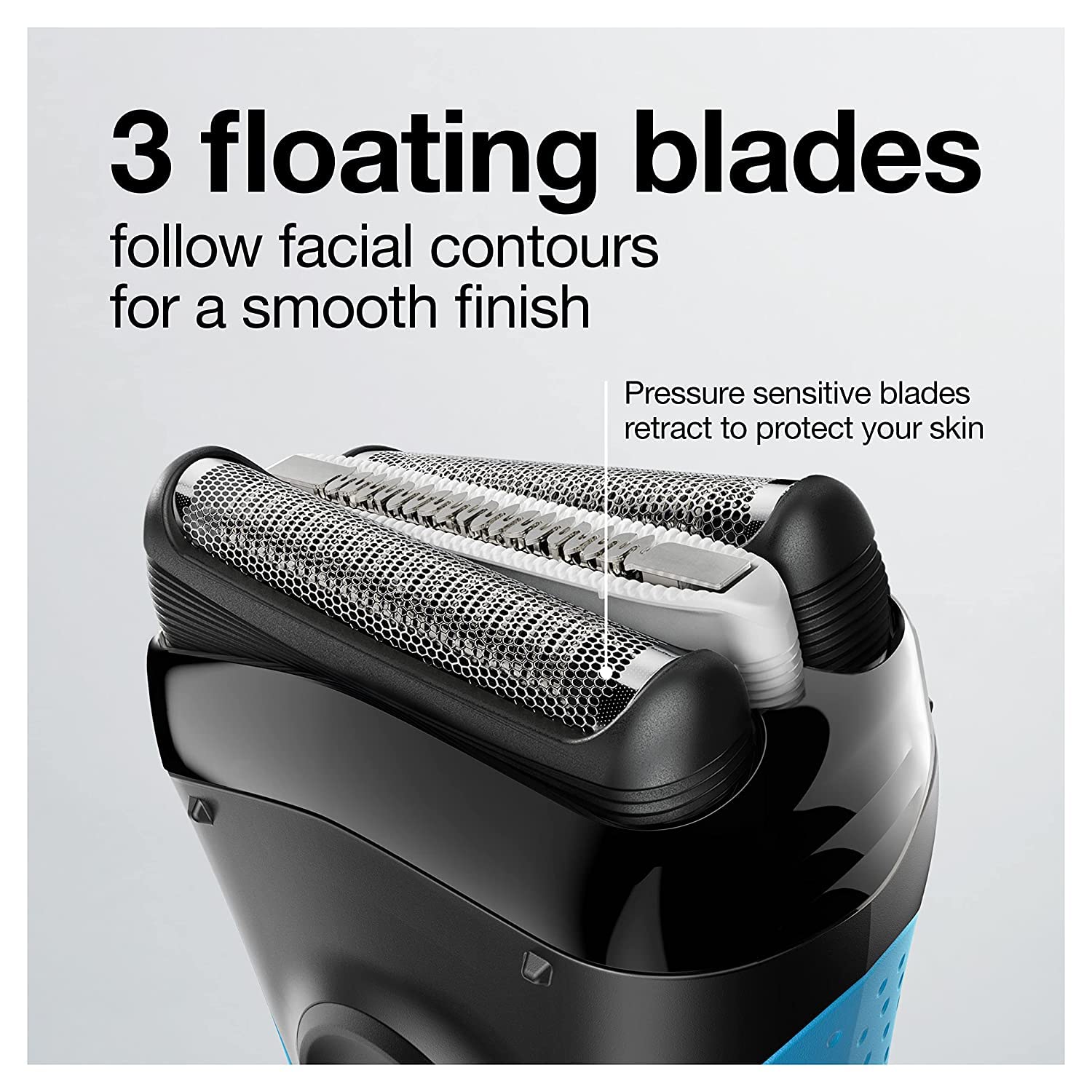 Braun Electric Series 3 Razor with Precision Trimmer, Rechargeable, Wet & Dry Foil Shaver for Men, 45 Minute Runtime, MicroComb and Long Hair Trimmer, Protects Skin from Nicks & Cuts, 4 Piece - Image 4