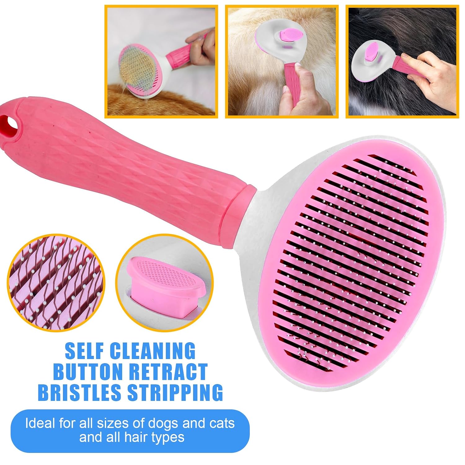 Complete Pet Grooming Solution by Dog - 9PCS Kit with Slicker Brush, Deshedding Tool, and Grooming Comb for All Breeds and Sizes, Promotes Healthy Skin and Coat - Image 3