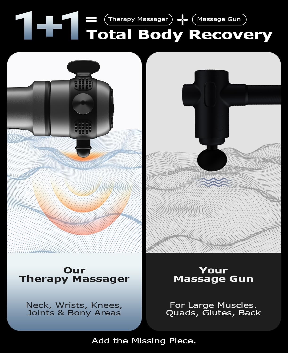 HYAKO R1 Mini Therapy Massager - Travel Deep Tissue Vibration Massage Gun - Image 2