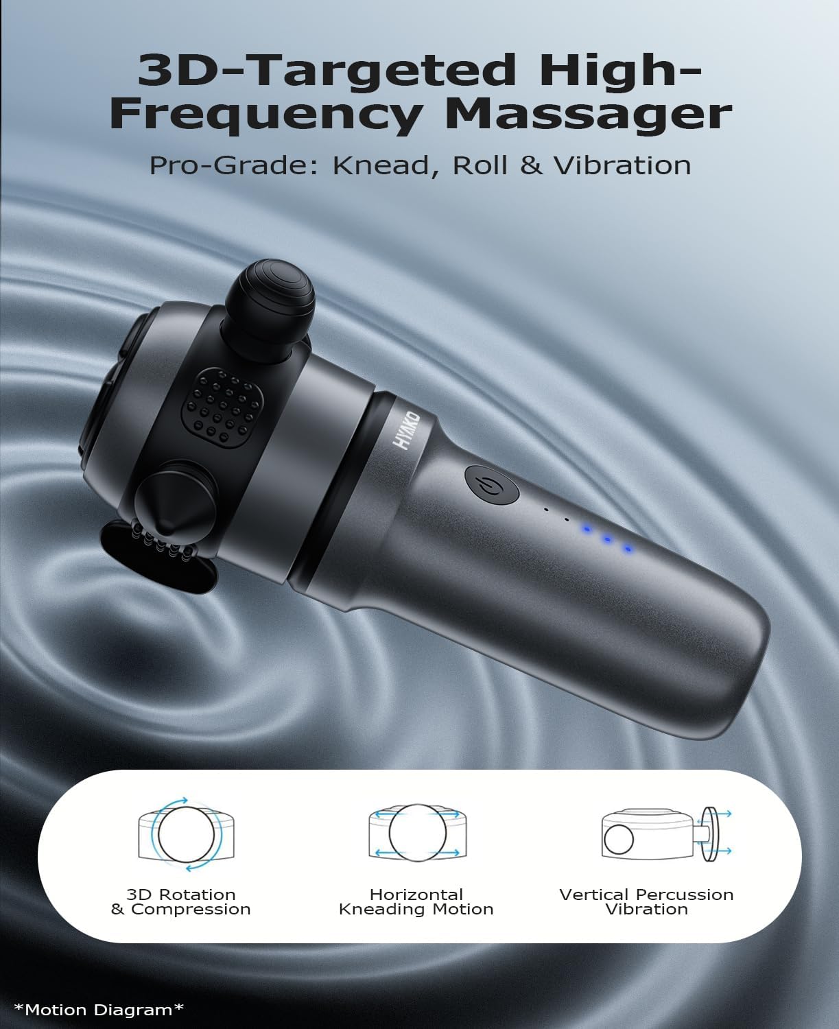 HYAKO R1 Mini Therapy Massager - Travel Deep Tissue Vibration Massage Gun - Image 6