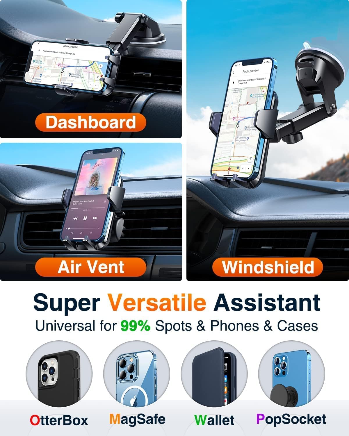VANMASS【85+LBS Strongest Suction & Military-Grade Ultimate Car Phone Mount - Image 9