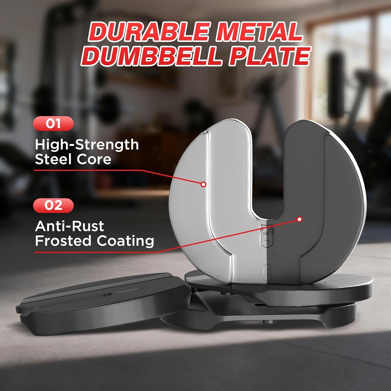 Adjustable Dumbbells Set for Home Gym Weight Set 25/26.5/55/52.5/85LB - Image 6