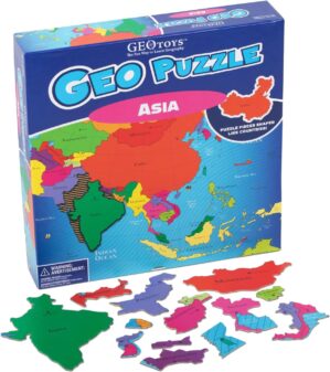 GeoPuzzle Asia Jigsaw Puzzles, 50 P...