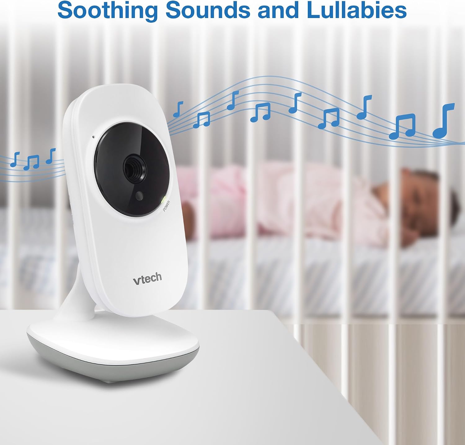 VTech Baby Monitor No WiFi – 19Hr Video Battery, 1000ft Range, Night Vision, Two-Way Talk, Temperature Sensor, Sound-Activated Screen, Lullabies | VM819 - Image 9