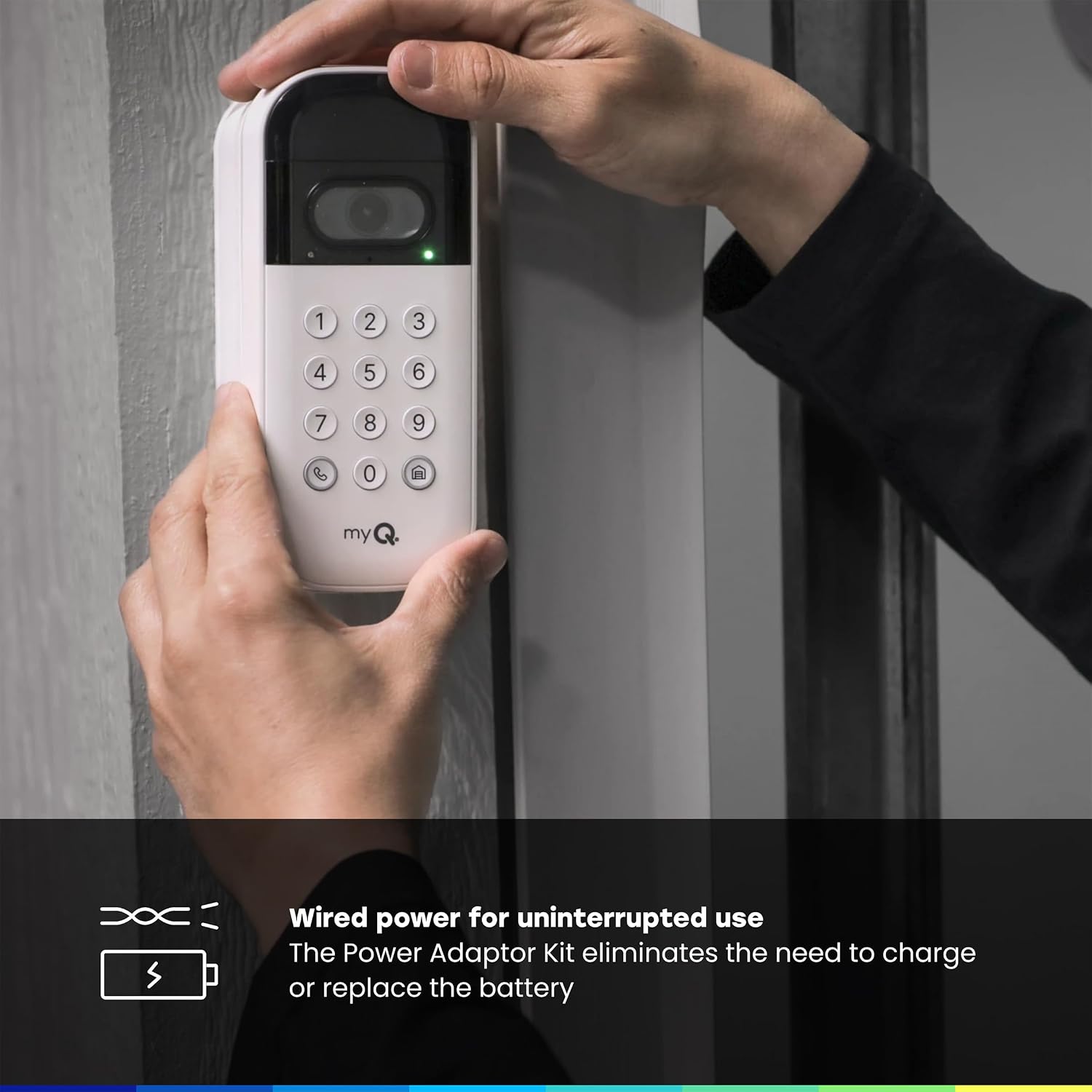 myQ Smart Access Starter Kit: Secure View™ 3-in-1 Smart Lock + Garage Door Video Keypad + Adapter Kit + myQ Chime, Custom PIN Codes, Keyless Entry, 2K HDR Doorbell Camera, App Control & Two-Way Audio - Image 12