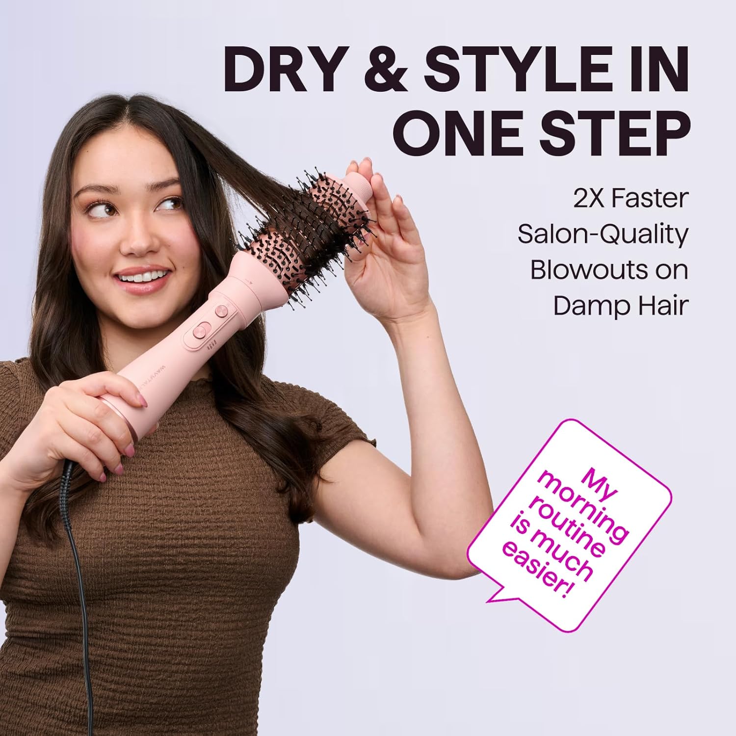 Blow Dryer Brush Set, Wavytalk Air Sculpt 5-in-1 Hot Air Brush Set - Image 2