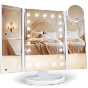 HUONUL 2X/3X/10X Magnifying Vanity ...