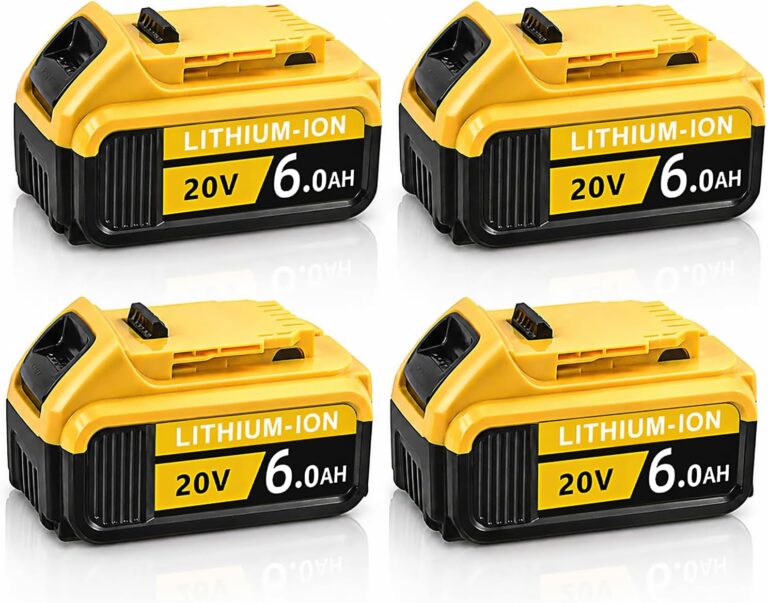 4 Pack 6Ah Replacement Battery for Dwalt 20V MAX Battery, 20 Volt Batteries Compatible with Dwalt 20V Tools DCB200 DCB201 DCB202 DCB203 DCB204 DCB206 DCB210 20V Series Power Tools