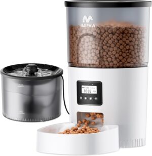 IMIPAW Automatic Cat Feeder and Wat...