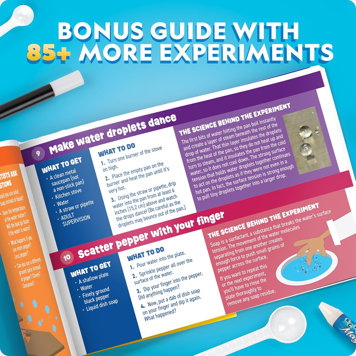 NATIONAL GEOGRAPHIC Science Magic Kit – Science Kit for Kids with 100+ Unique Experiments and Magic Tricks, Chemistry Set and STEM Project, A Great Gift for Boys and Girls (Amazon Exclusive) - Image 6