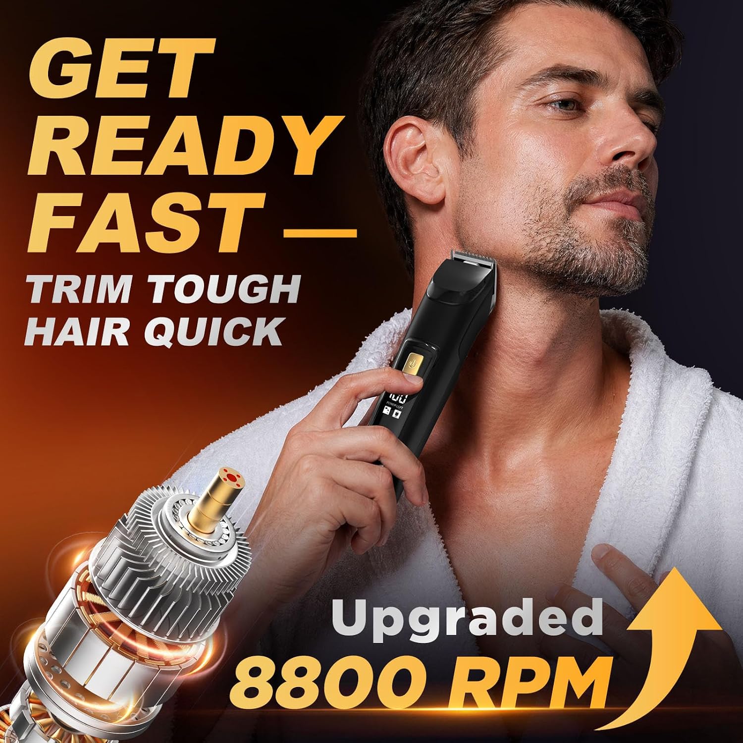Beard Trimmer for Men,18 in 1 Electric Razor & Hair Clipper,Accessories mens‑electric‑shaver,Waterproof Mustache Grooming Kit,Rechargeable Beard Trimmer - Image 2