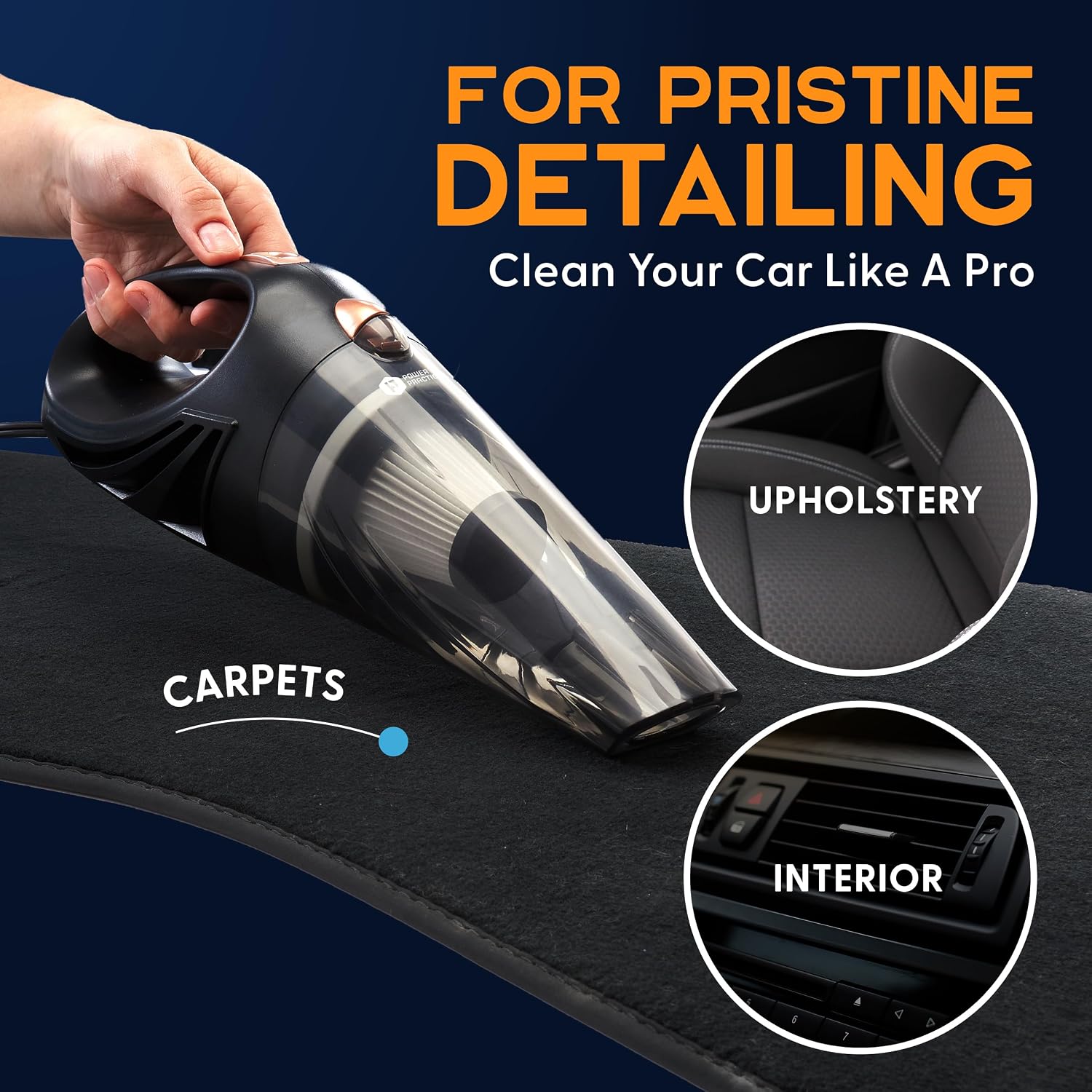 ThisWorx Handheld Car Vacuum, Portable Car Vacuum Cleaner with 16Ft Cord - Image 4