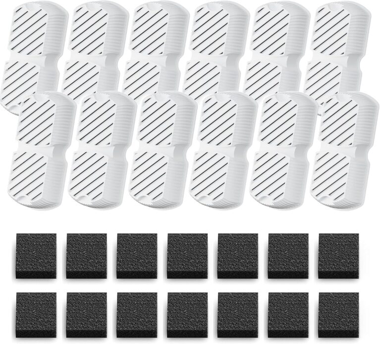 GROOKPET Dog Fountain Filter Replacement: 24 Pet Water Fountain Filters - 6 Months Set of Replacement Filter for GROOKPET Dog Water Fountains for Large Dogs - Contains 12 Filters + 12 Sponges