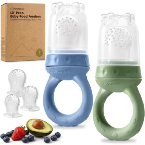 KeaBabies Baby Fruit Feeder 2pk, Si...