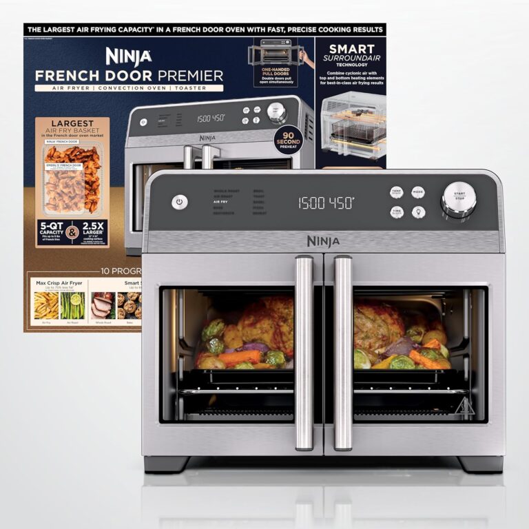 Ninja French Door Premier Air Fry Oven, 10-in-1, 20.3 Qt, Stainless, FO101