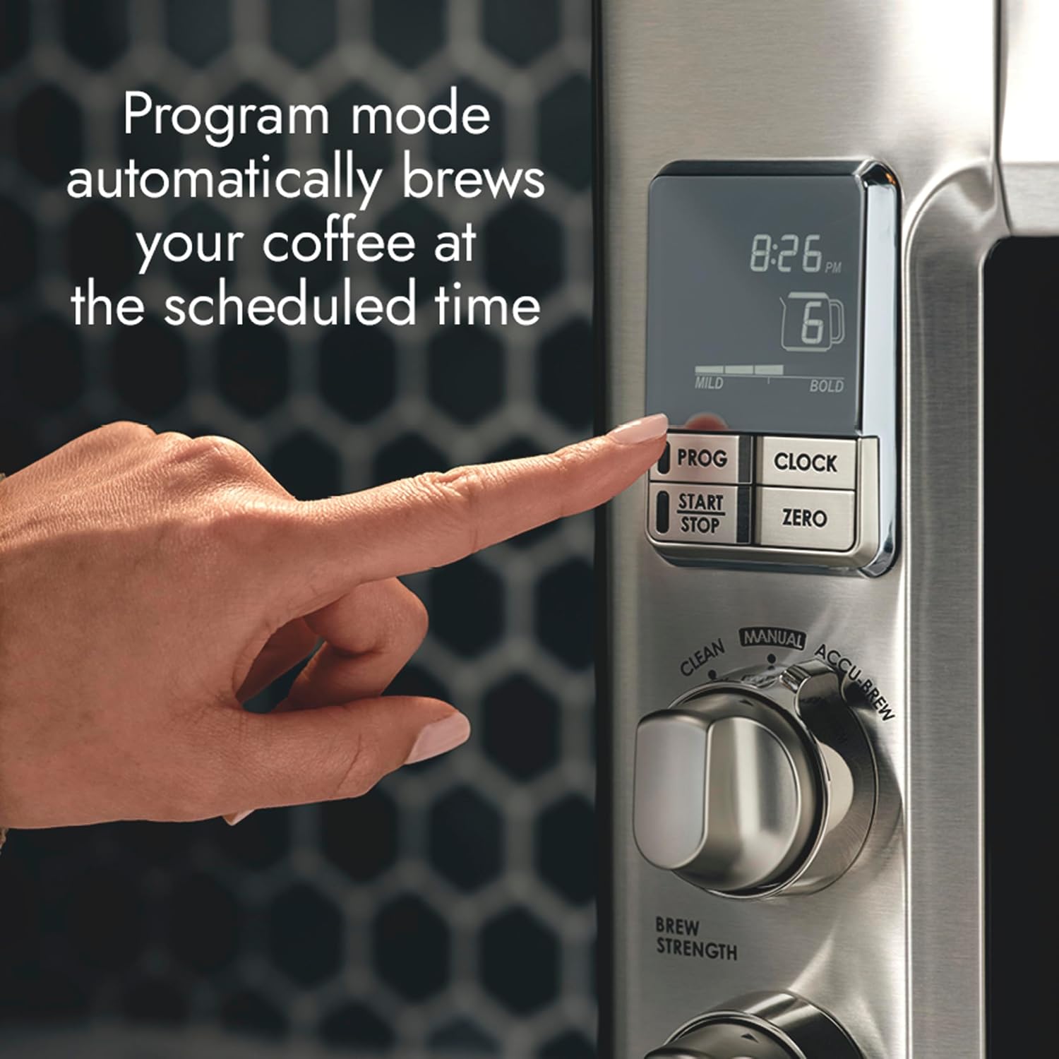 Lotus Coffee Maker with Grounds Scale, Programmable 10-Cup Coffee Maker, The Top Drip, 1500 Watts, Stainless Steel, Professional Series, LTSCM500 - Image 4
