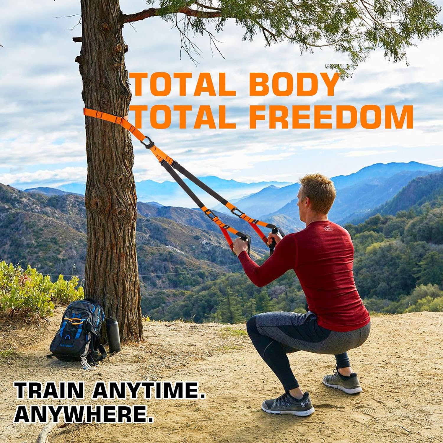 Home Resistance Training Kit, Suspension Trainer Straps with Adjustable Extension, Door Anchor, and Carry Bag – Strength Training Equipment for Full Body Bodyweight Workouts at Home or Outdoors - Image 7