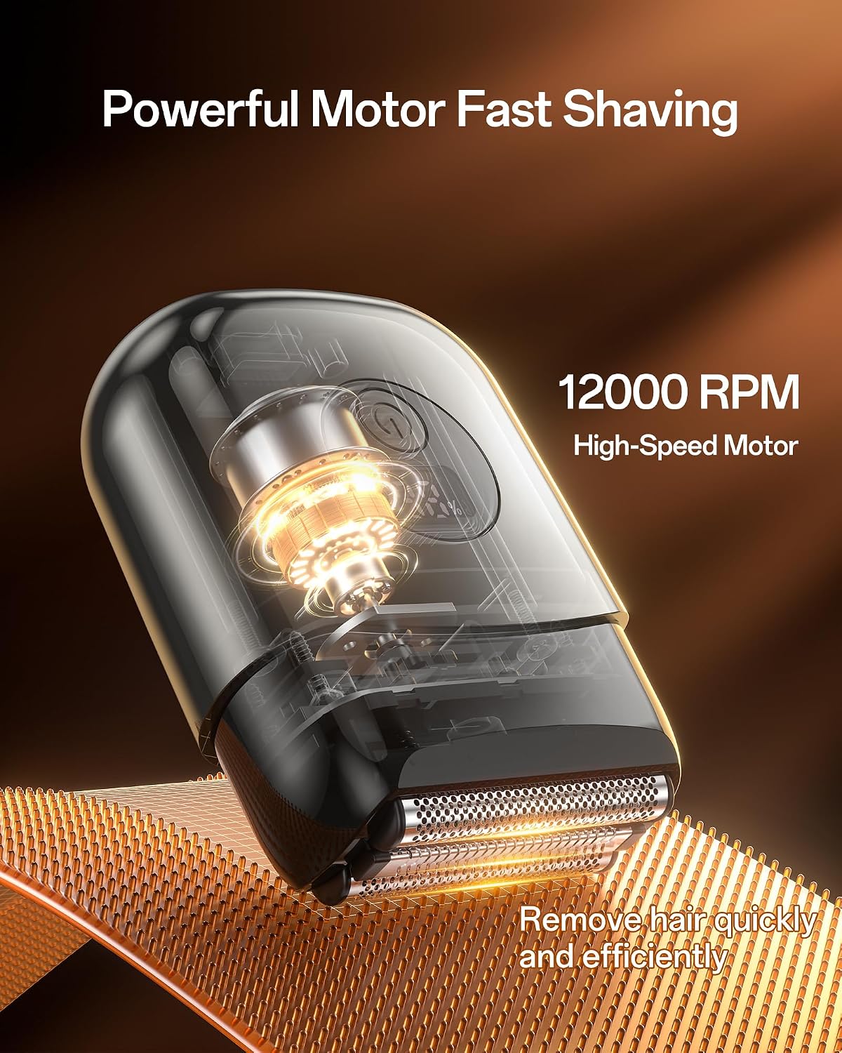 Electric Razor for Men, Foil Shavers Beard Trimmer for Men, Mini Face Shaver for Men, Cordless Travel Body Hair Shaver for Facial, Neck - Image 6