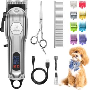 Dog Cordless Grooming Kit Low Noise...