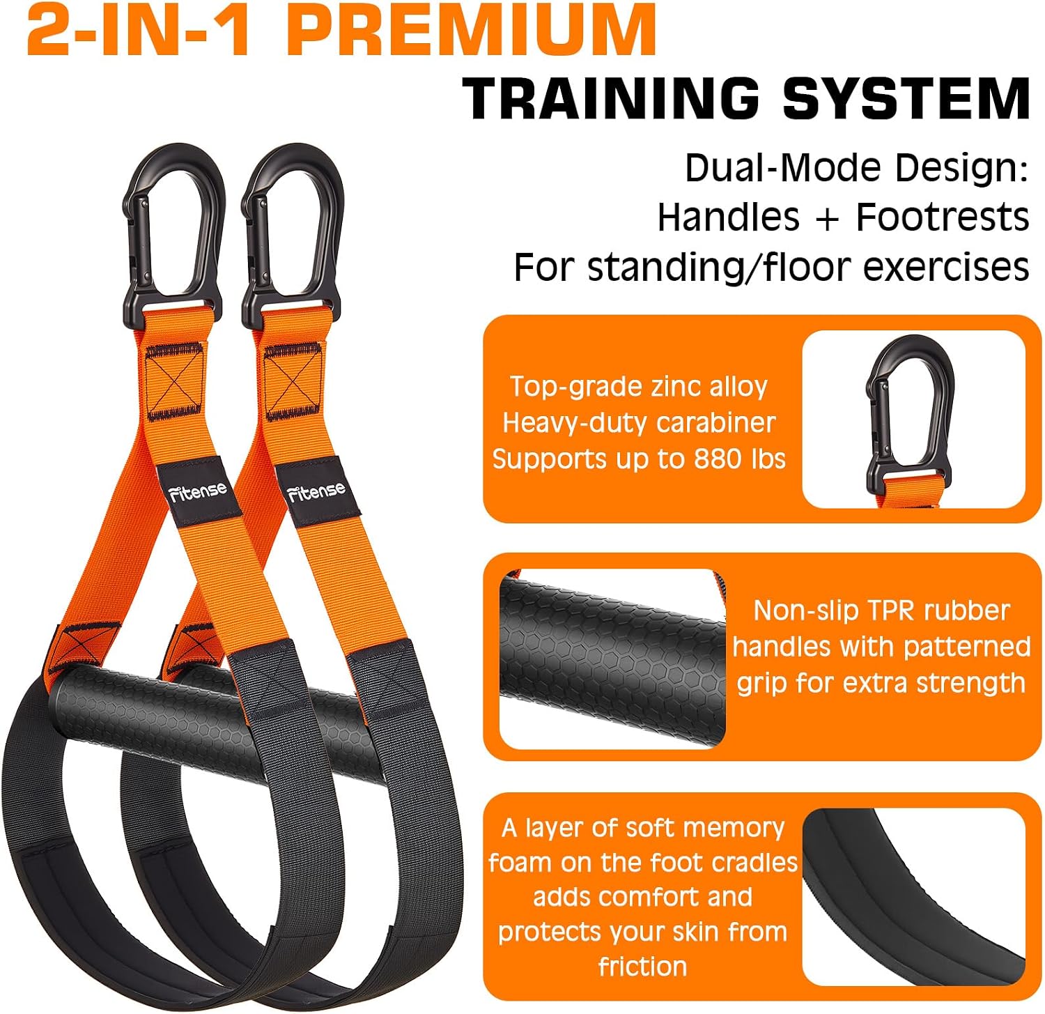 Home Resistance Training Kit, Suspension Trainer Straps with Adjustable Extension, Door Anchor, and Carry Bag – Strength Training Equipment for Full Body Bodyweight Workouts at Home or Outdoors - Image 9