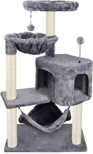 YUNIQUE Cat Tree with Cat Condo and...