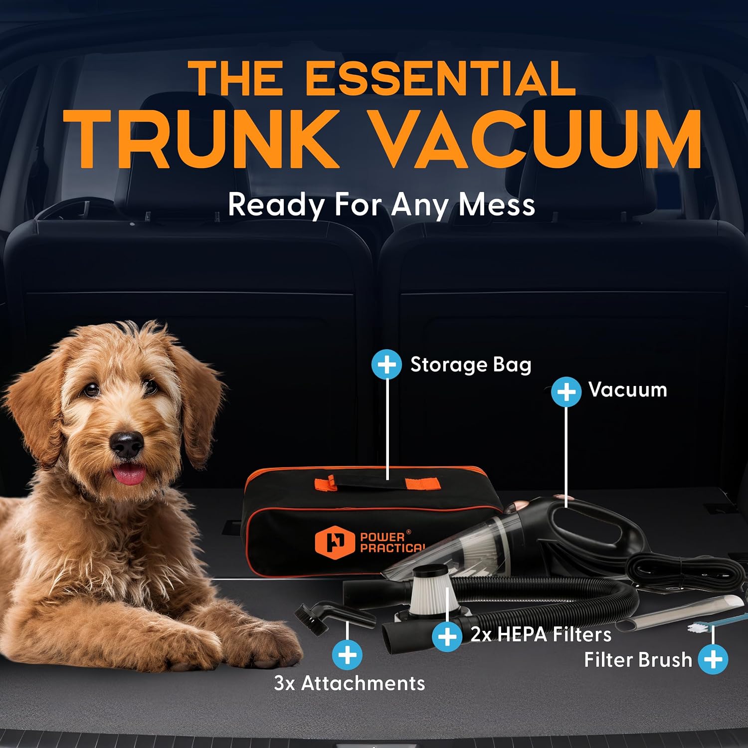 ThisWorx Handheld Car Vacuum, Portable Car Vacuum Cleaner with 16Ft Cord - Image 7