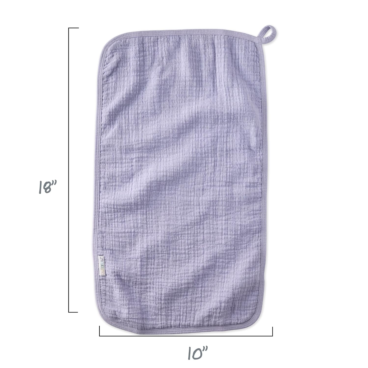 Butterblu Riley - Crinkle Burp Cloths, 5 Pack Muslin Burpcloths for Newborn Girls, Boys, Unisex, Frost, One Size - Image 6