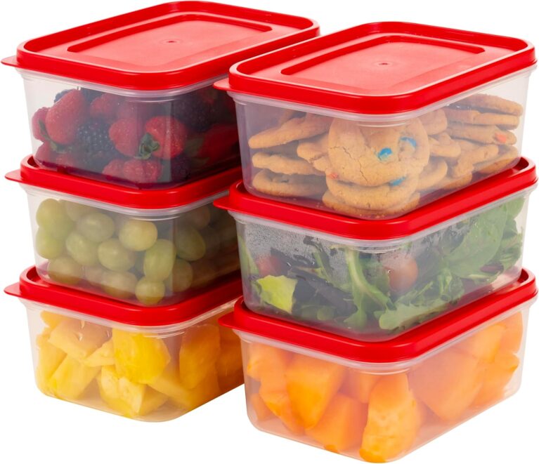 IRIS USA 12 PC Food Containers with Lids, Microwave/Dishwasher Safe