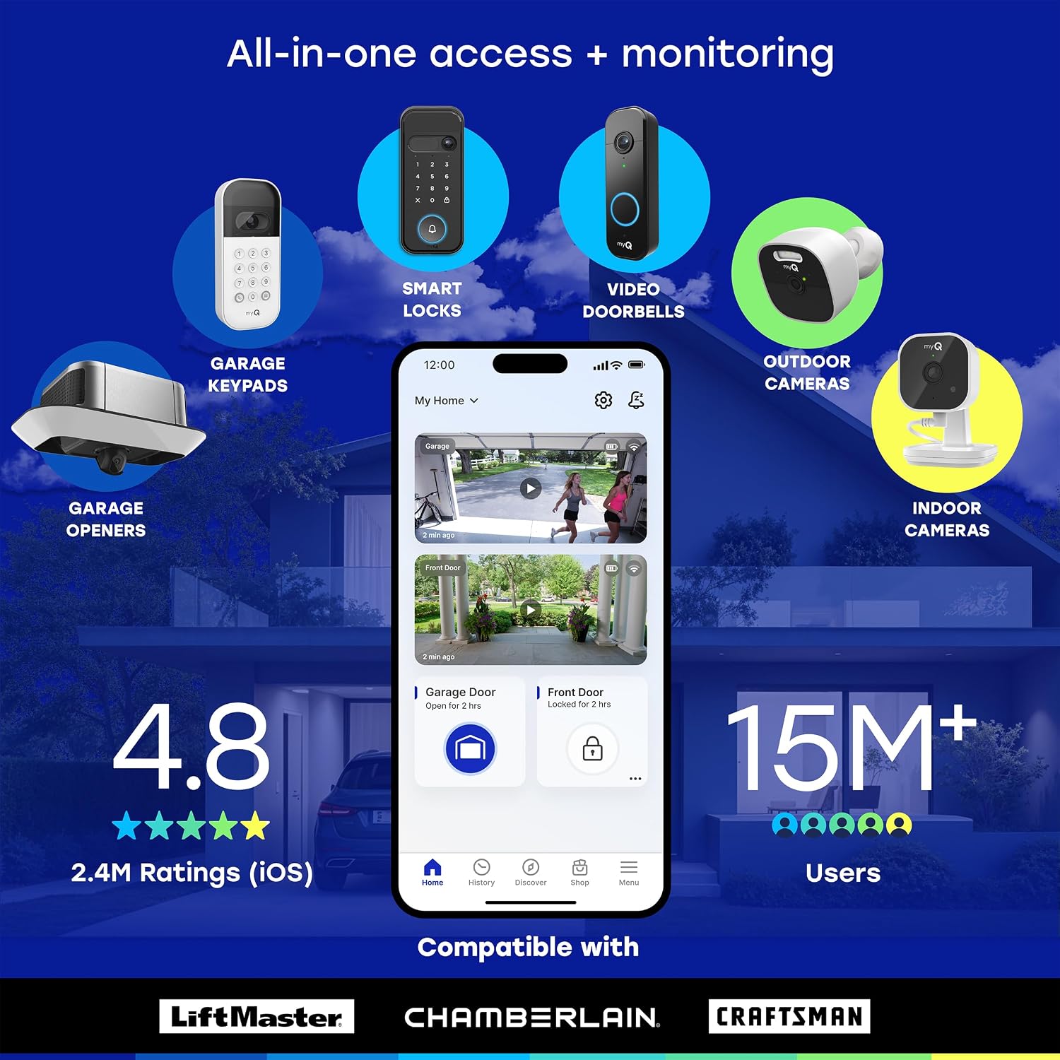 myQ Secure View™ 3-in-1 Smart Lock with 2K HDR Video Doorbell Camera, Face Access, Fingerprint Access, PIN & App Control — Intelligent Entry with Built-in Camera, Color Night Vision & Two-Way Audio - Image 12
